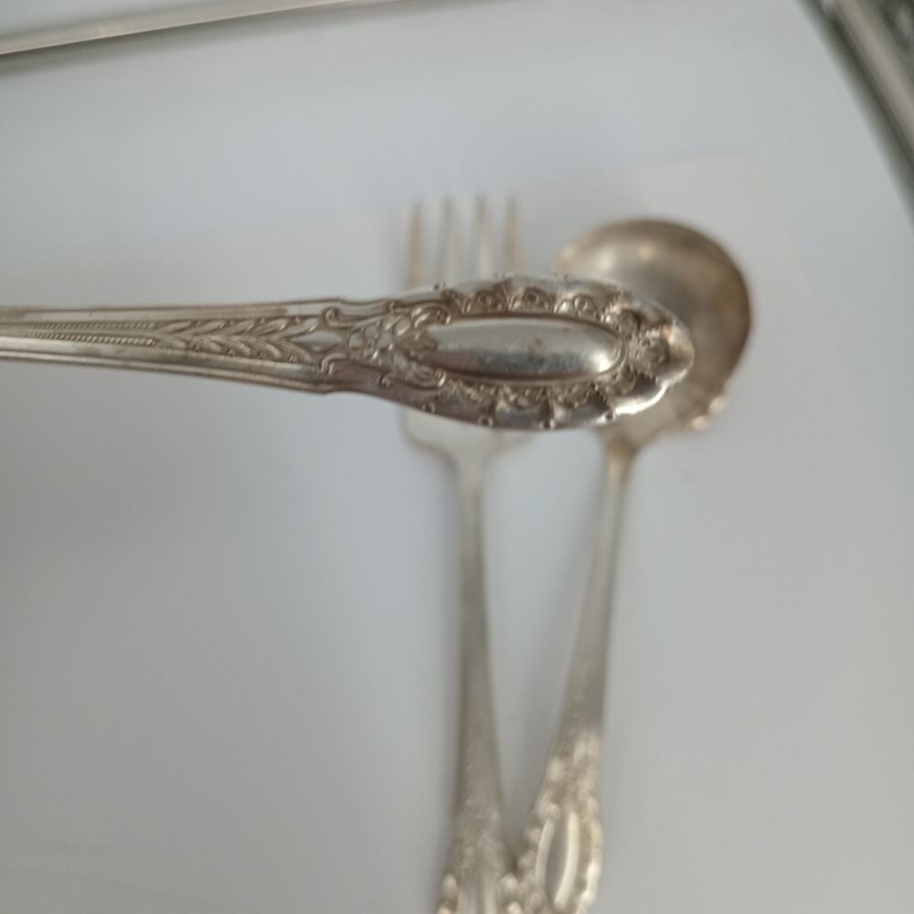 3X Serving Wallace Silver Plate Silverplate 1937 SOUTHGATE Spoons Fork